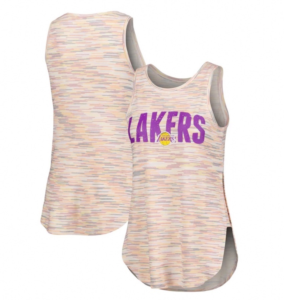 Concepts Sport Los Angeles Lakers Womens Space Dye Tank Top Multi Color Medium